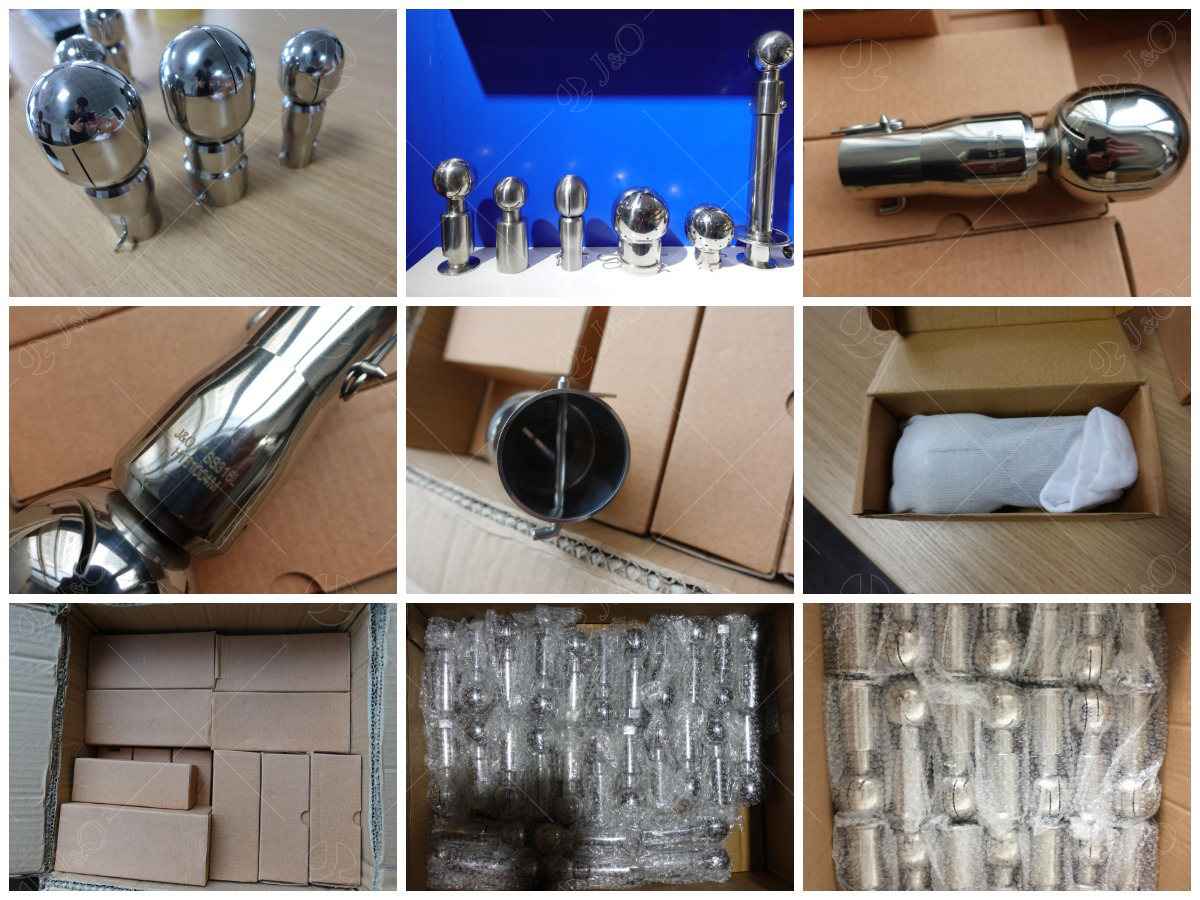 bolted rotary cleaning ball