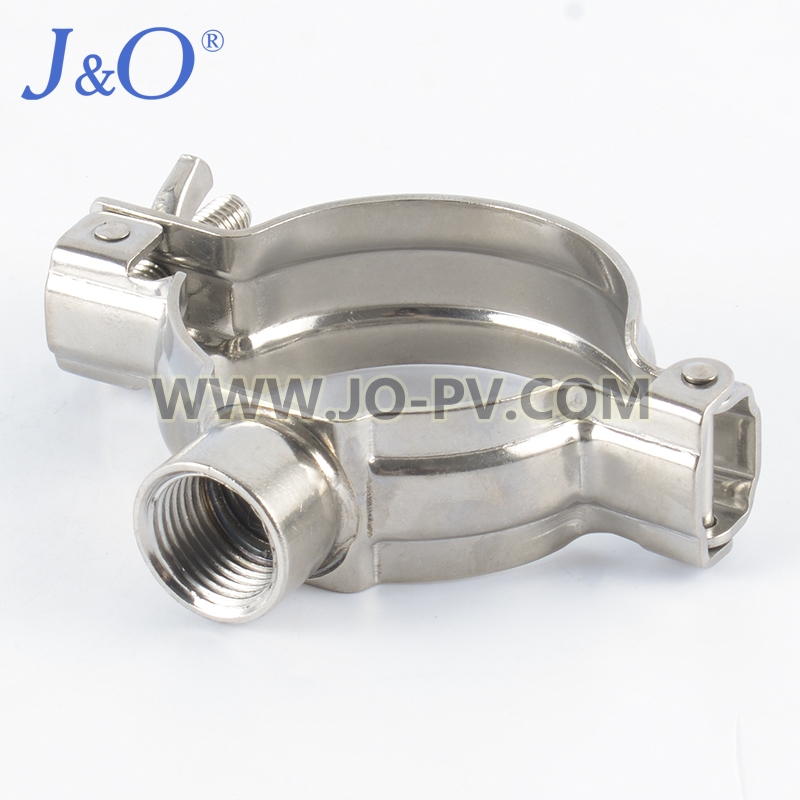 Sanitary Stainless Steel Thread Pipe Holder Support