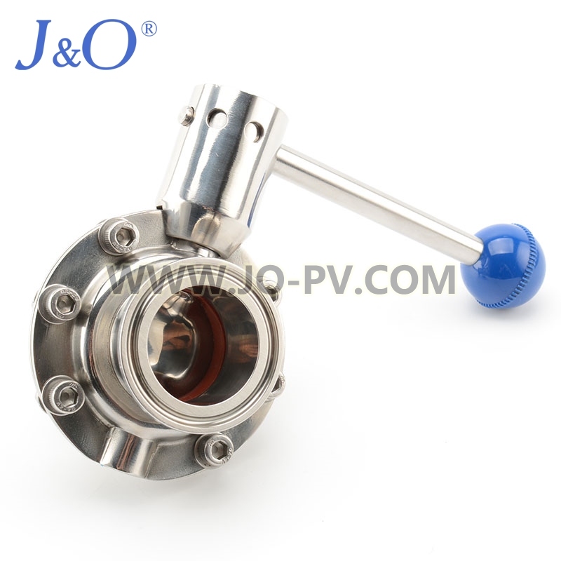 Santiary Punching Center Line Butterfly Valve