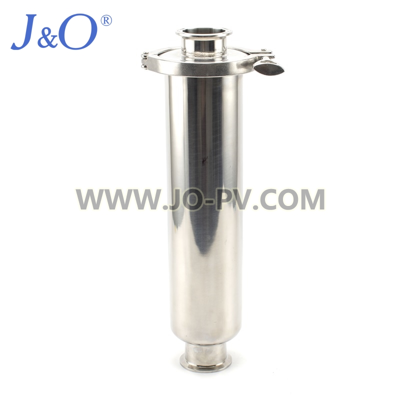 Sanitary Stainless Steel Clamped Straight Filter Strainer