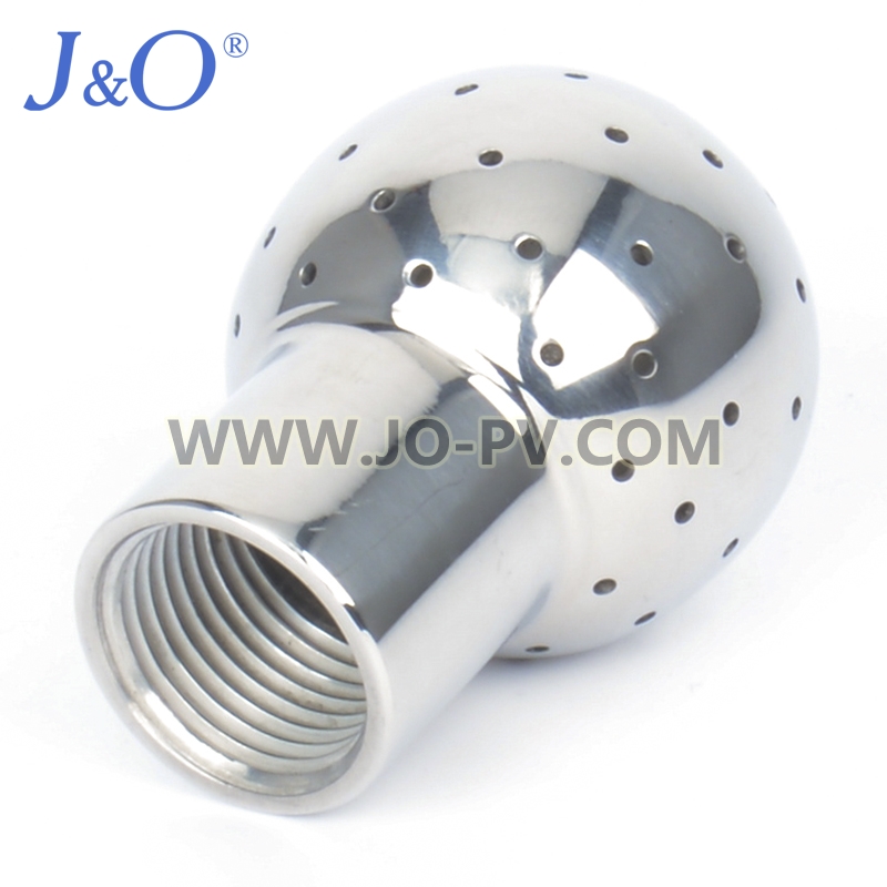 Sanitary Stainless Steel Fixed Female Cleaning Ball