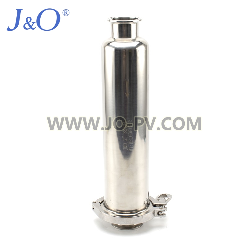 Sanitary Stainless Steel Clamped Straight Filter Strainer