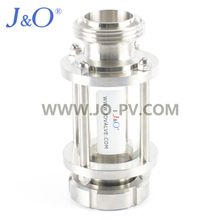 Sanitary Stainless Steel Straight Sight Glass with Union Ends