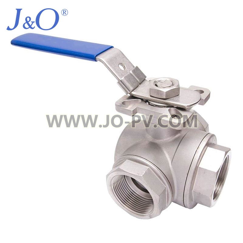 3 Way Ball Valve with Mounted Pad