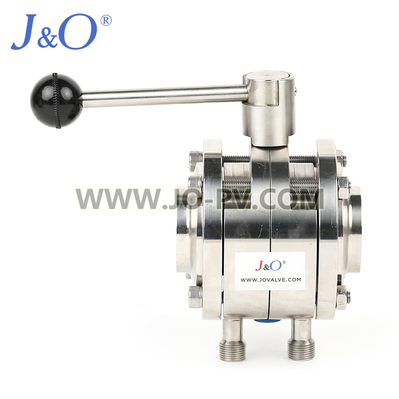 Sanitary Stainless Steel Aseptic Butterfly Valve With Pressure Relief