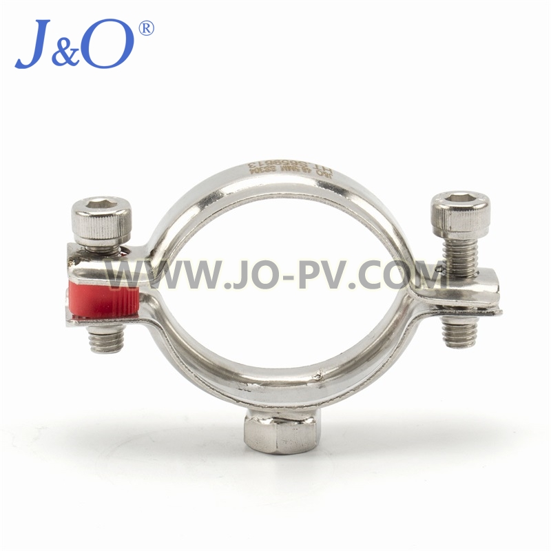 Sanitary Stainless Steel Pipe Holder With Nut