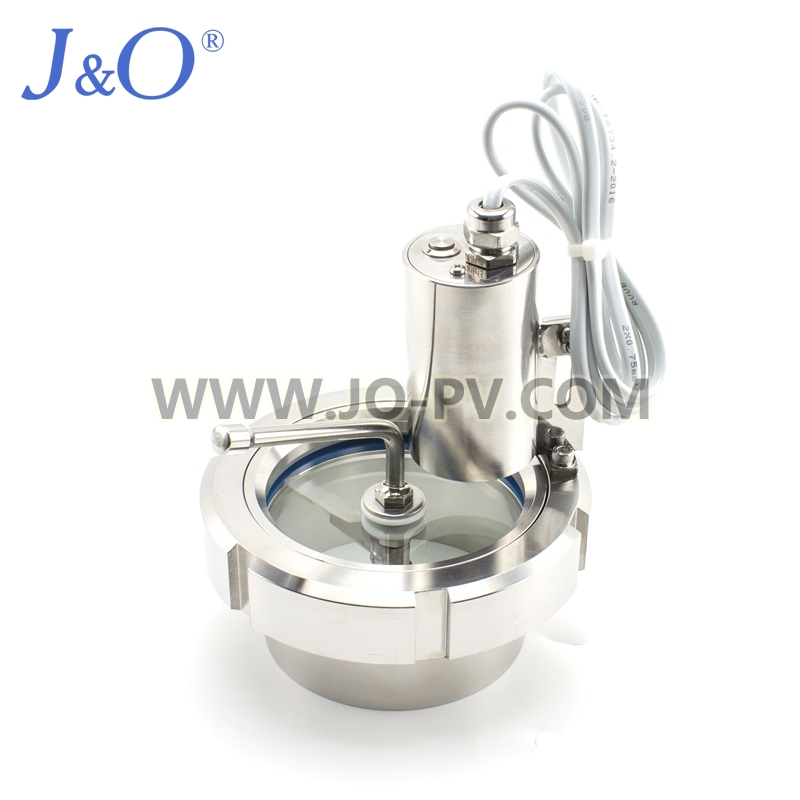 Sanitary Stainless Steel Union Type Sight Glass With Light